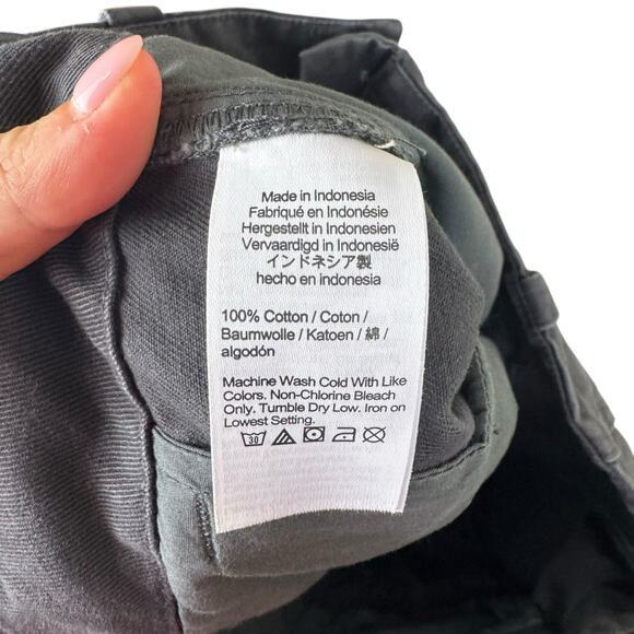 Madewell The Relaxed Chino Coal Gray Canvas Low Rise Barrel Pants Jeans - Picture 13 of 13